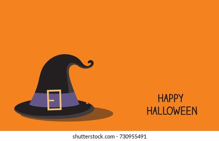  Witch hat halloween day background.