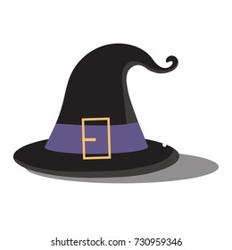  Witch hat halloween day isolated.