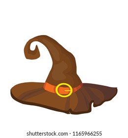 witch hat for halloween, vector illustration