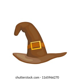 witch hat for halloween, vector illustration