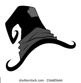 witch hat - Halloween vector illustration