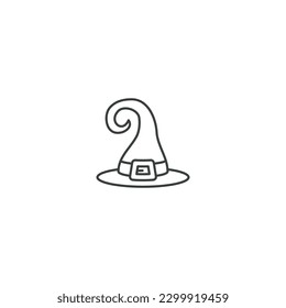 witch hat icon black color