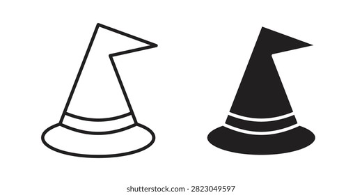 Witch hat icon editable pictograms collection