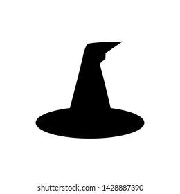 Witch hat icon, Halloween vector design trendy illustration.