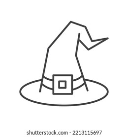 Witch hat icon isolated on a white background