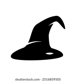 Witch hat icon isolated on white background. Vector Illustration.
