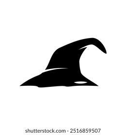 Witch hat icon isolated on white background. Vector Illustration.