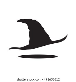 Witch hat Icon Isolated on White Background