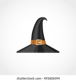 Witch hat Icon Isolated on White Background
