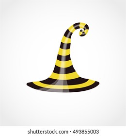 Witch hat Icon Isolated on White Background