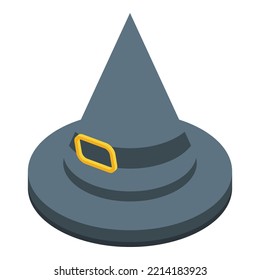 Witch hat icon isometric vector. Costume holiday. Cap cone