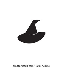 Witch hat icon logo illustration vector