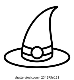 witch hat icon on transparent background
