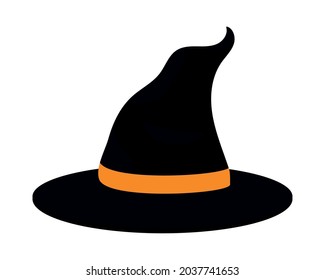 witch hat icon on white background