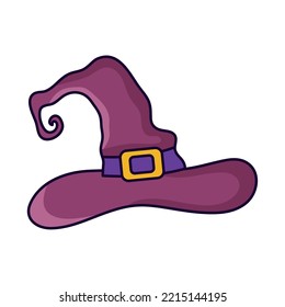 witch hat icon on white background