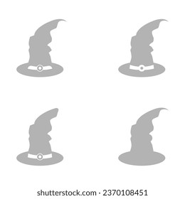 Hexenhut Symbol auf weißem Hintergrund, Vektorgrafik