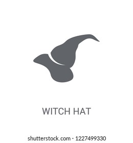 Witch hat icon. Trendy Witch hat logo concept on white background from Fairy Tale collection. Suitable for use on web apps, mobile apps and print media.