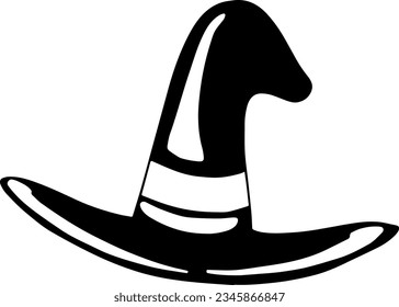 Witch Hat Icon, True Black Icon