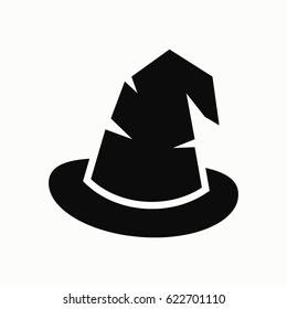 Witch hat icon. Vector.
