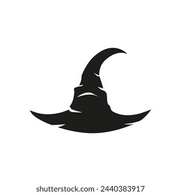 Witch hat icon. Vector. Flat design.