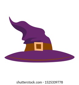 witch hat icon. Vector halloween illustrator