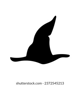 Witch hat icon vector. Halloween illustration sign. Witch symbol or logo.