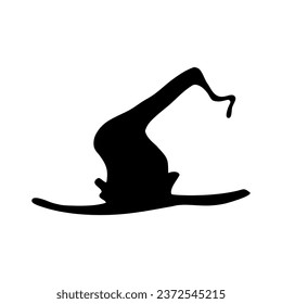 Witch hat icon vector. Halloween illustration sign. Witch symbol or logo.