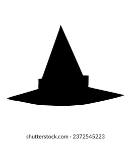 Witch hat icon vector. Halloween illustration sign. Witch symbol or logo.