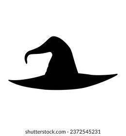 Witch hat icon vector. Halloween illustration sign. Witch symbol or logo.