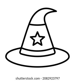 Witch Hat icon vector image. Can also be used for web apps, mobile apps and print media.