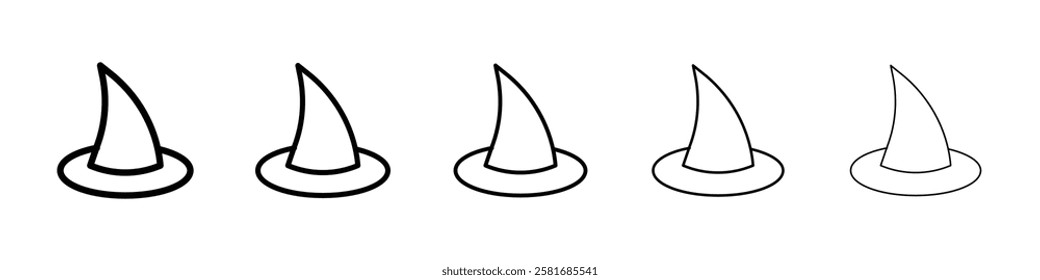 Witch hat icon Vector logo sign