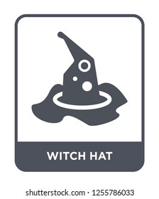 witch hat icon vector on white background, witch hat trendy filled icons from Magic collection, witch hat simple element illustration