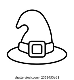 Witch hat icon vector on trendy style for design and print