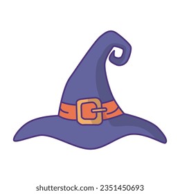 Witch hat icon vector on trendy style for design and print