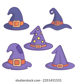 Witch hat icon vector on trendy style for design and print