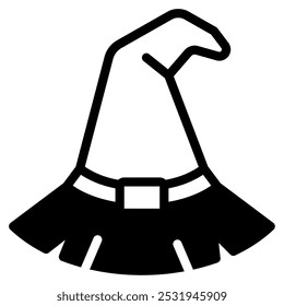 Ícone de chapéu de bruxa para web, app, infográfico, etc