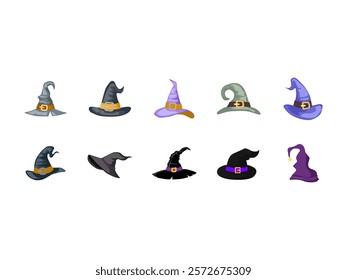 Witch Hat Illustration Element Set