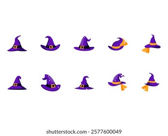 Witch Hat Illustration Element Set