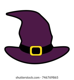 witch hat isolated icon