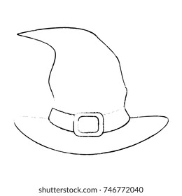 witch hat isolated icon