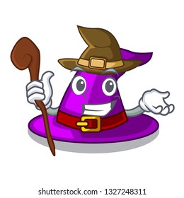 Witch witch hat isolated with the mascot