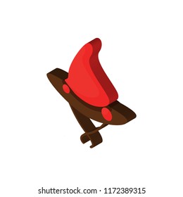 Witch hat isometric left top view 3D icon