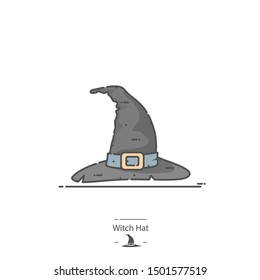 Witch Hat - Line color icon
