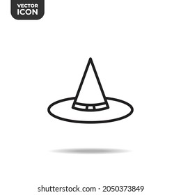 witch hat line icons, high quality icons suitable for Halloween graphic assets, web designs, apps, software, print media, etc. EPS 10 vector icon on a white background.