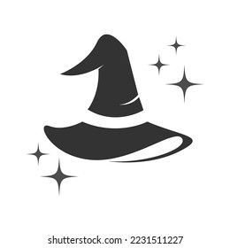 Ilustración de diseño del logotipo de Witch, witch