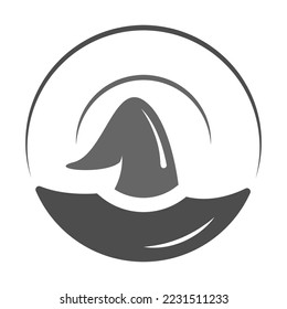 Witch, witch hat  logo icon design illustration