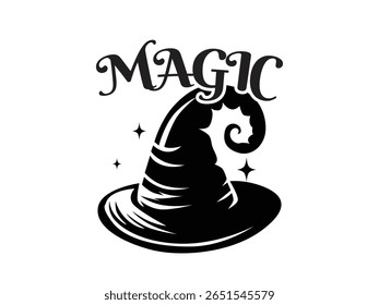 witch hat for the magic logo