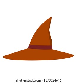 witch hat on white background