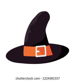 witch hat on white background