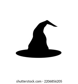 
Witch Hat Silhouette On Isolated Background